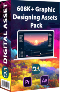 608K+ Graphic Designing Assets Pack